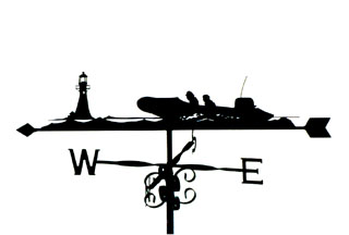 Rescue Boat weathervane